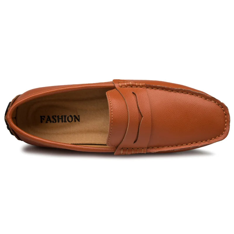 Lässige Sommer-Loafer aus Leder
