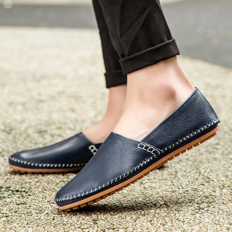 Leichte Leder-Slipper