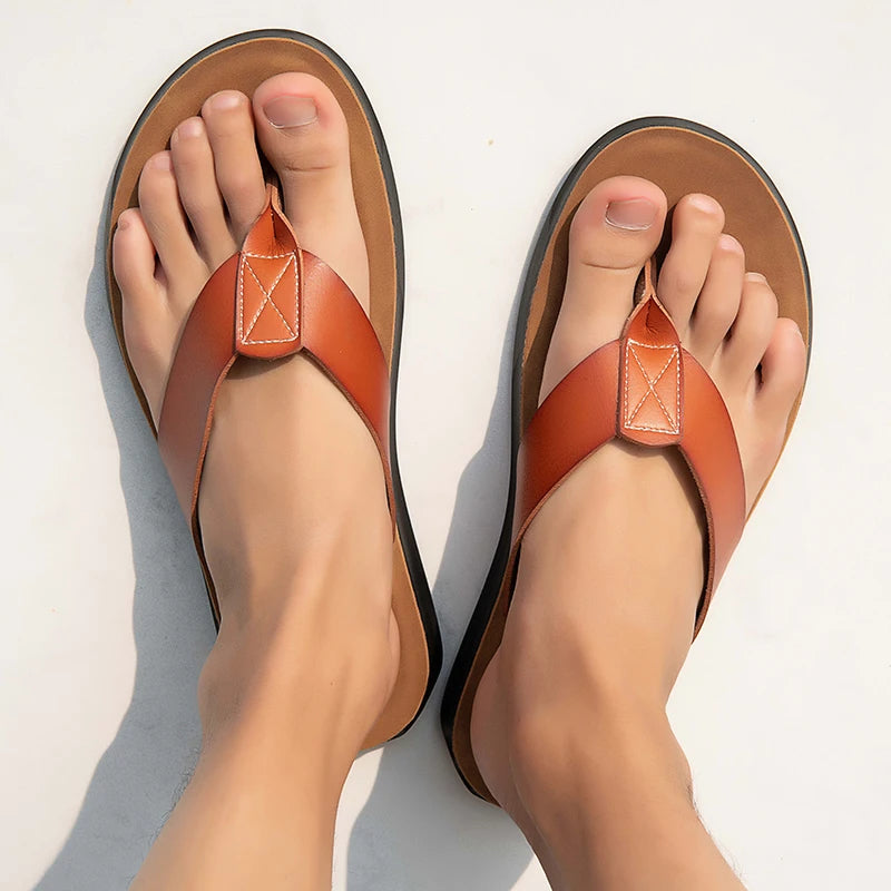 Freizeit-Sandalen aus Leder
