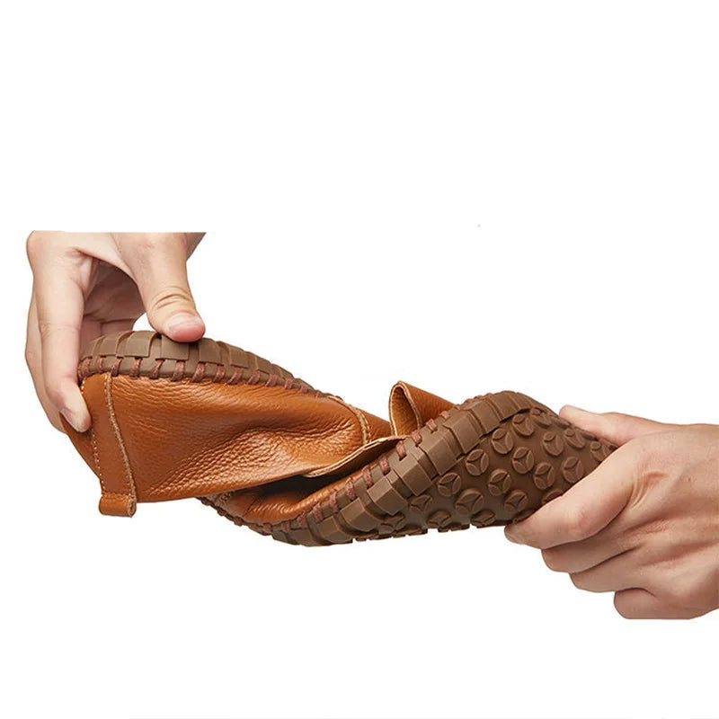 Atmungsaktive Loafer aus Leder