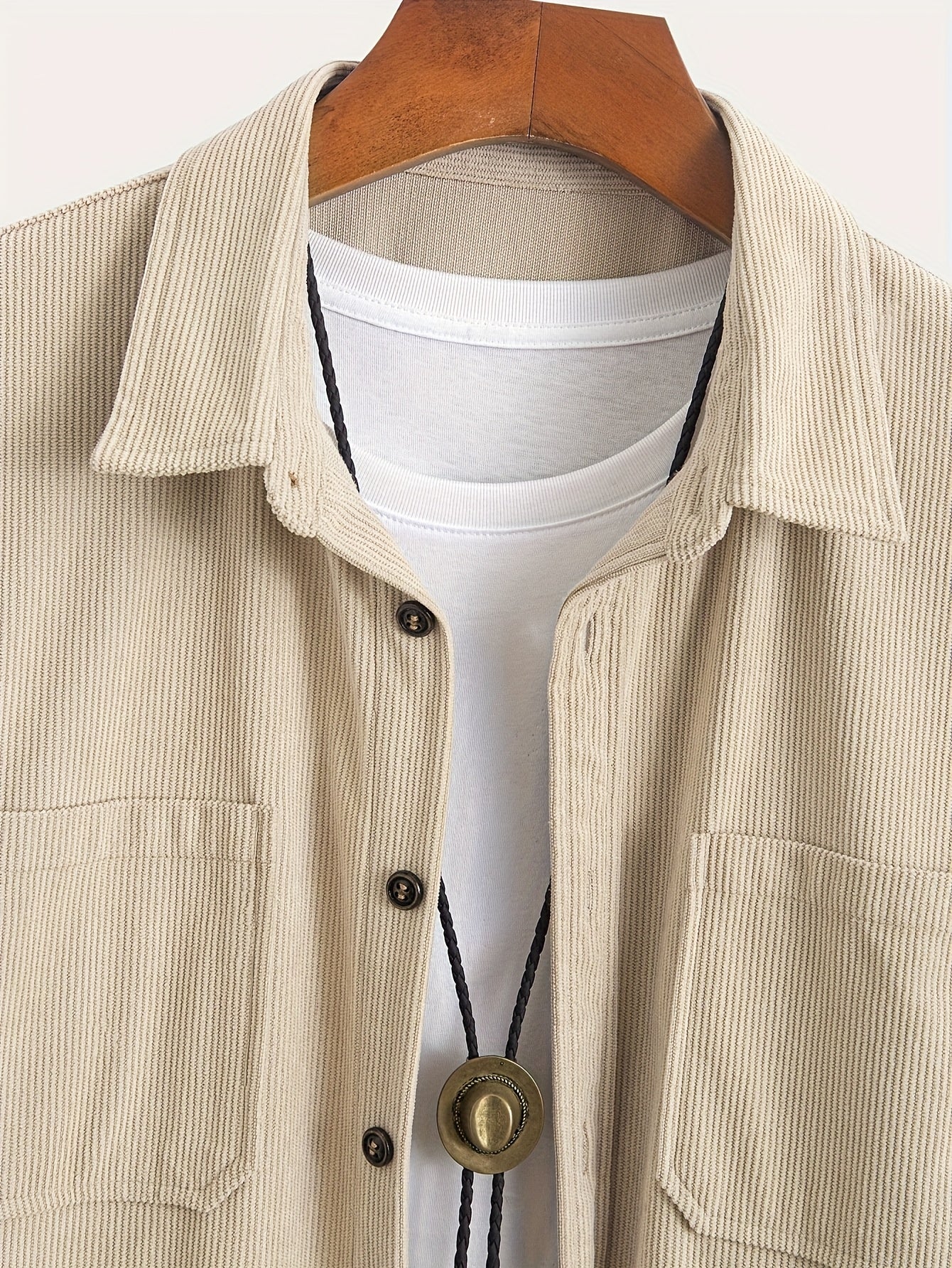 Lässige Cord-Strickjacke