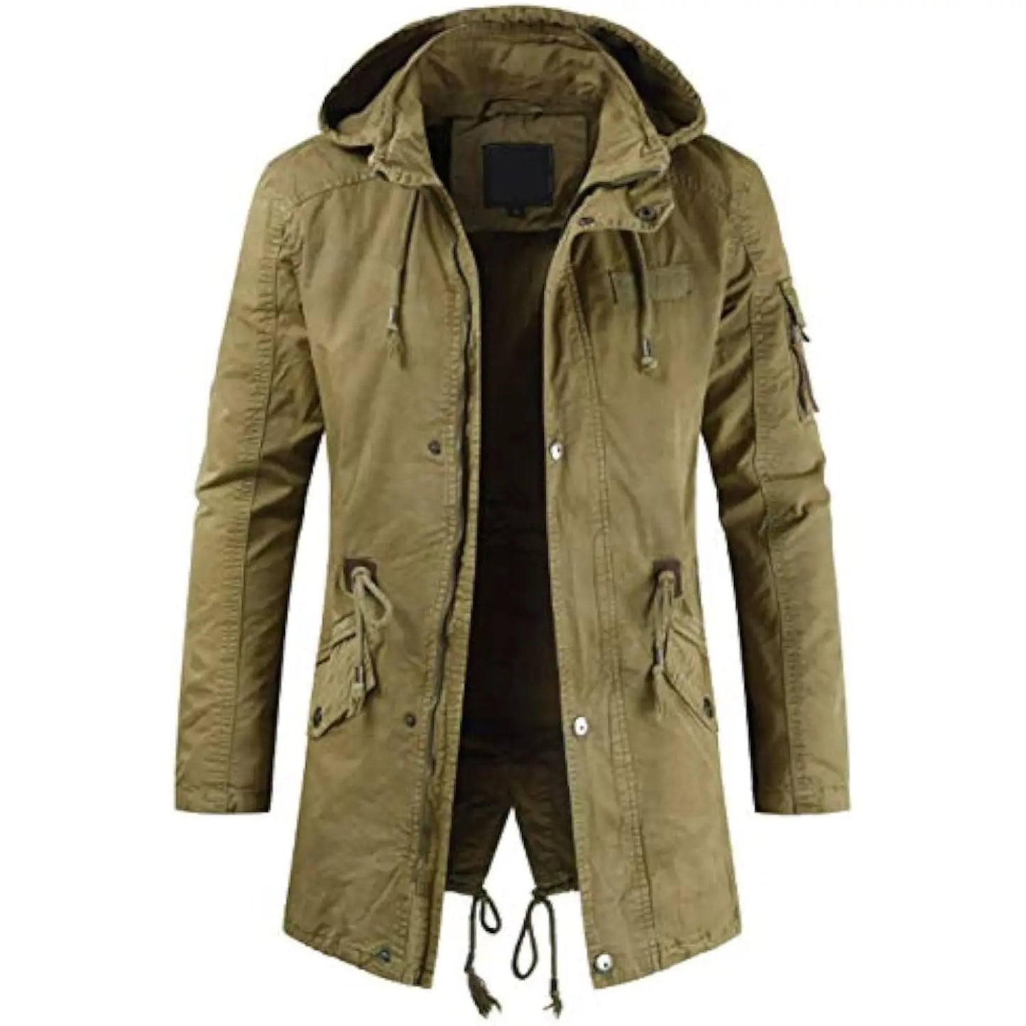 Lange Cargo-Parka-Jacke
