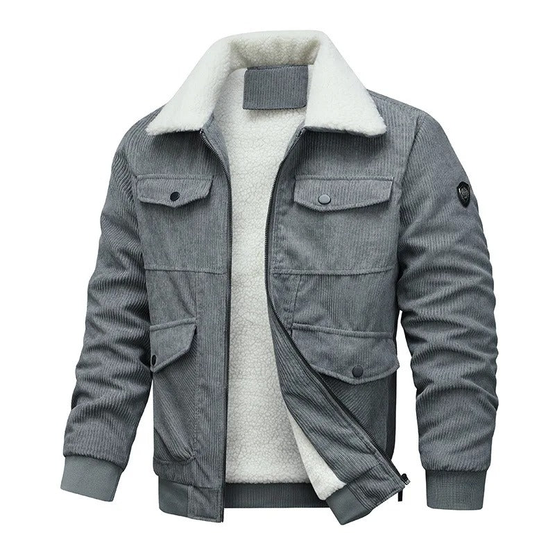 Elegante Fleece-Jacke aus Kord