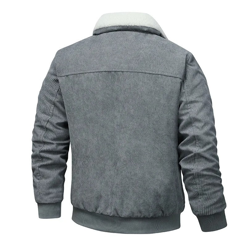 Elegante Fleece-Jacke aus Kord