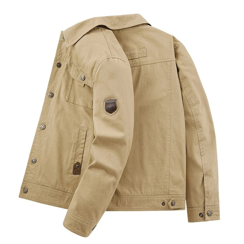Windbreaker-Jacke aus Baumwolle
