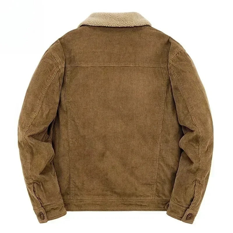Cordjacke mit Kaschmir-Futter