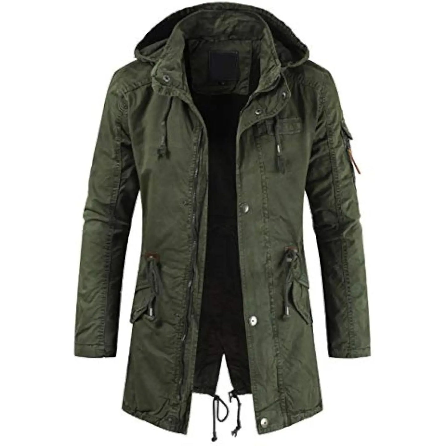 Lange Cargo-Parka-Jacke