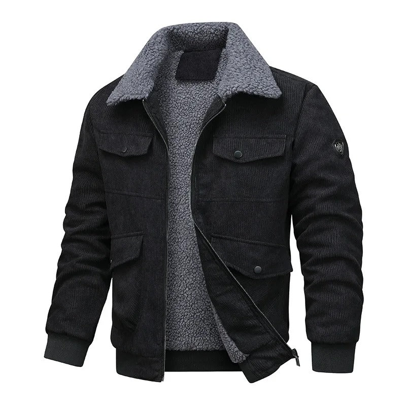 Elegante Fleece-Jacke aus Kord