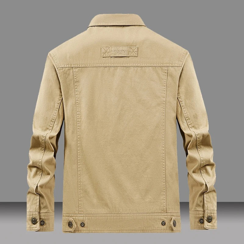 Windbreaker-Jacke aus Baumwolle