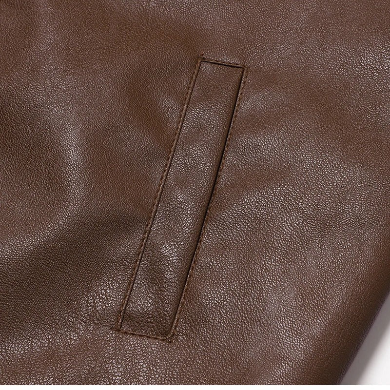 Vintage Leder Biker Jacke