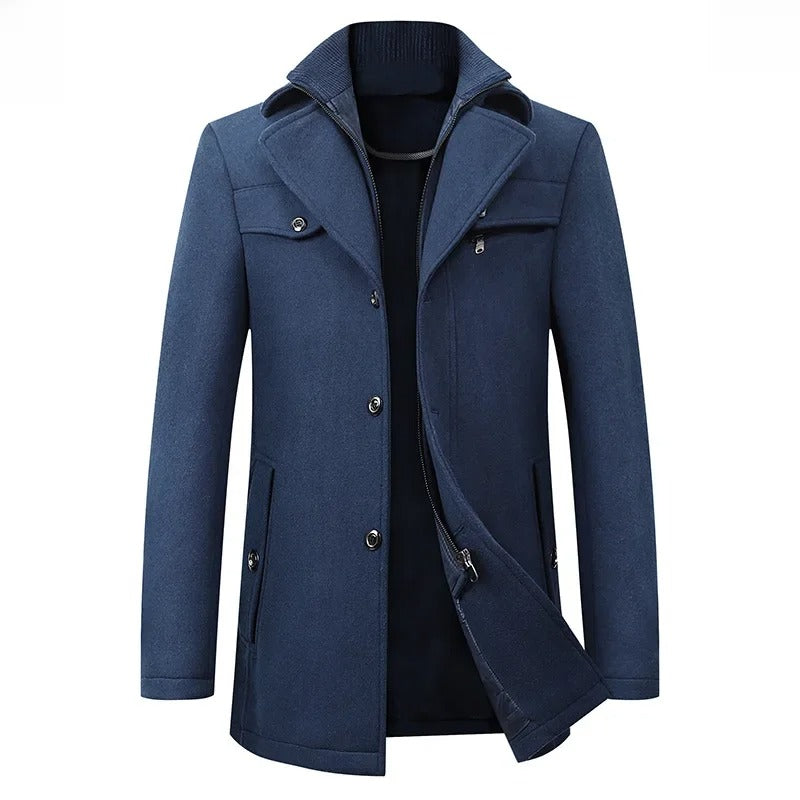 Elegante Winterjacke aus Wolle
