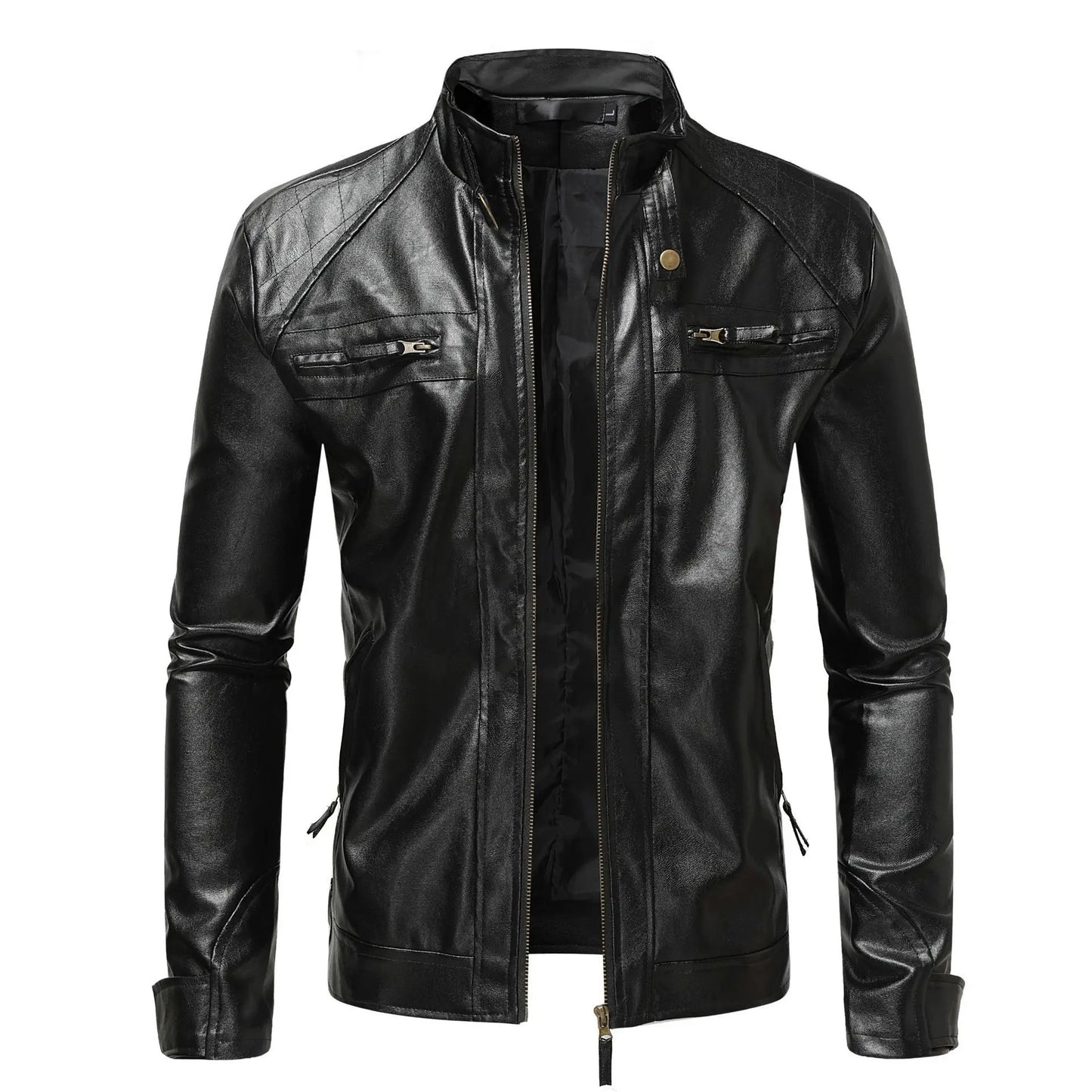 Elegante Herren Lederjacke