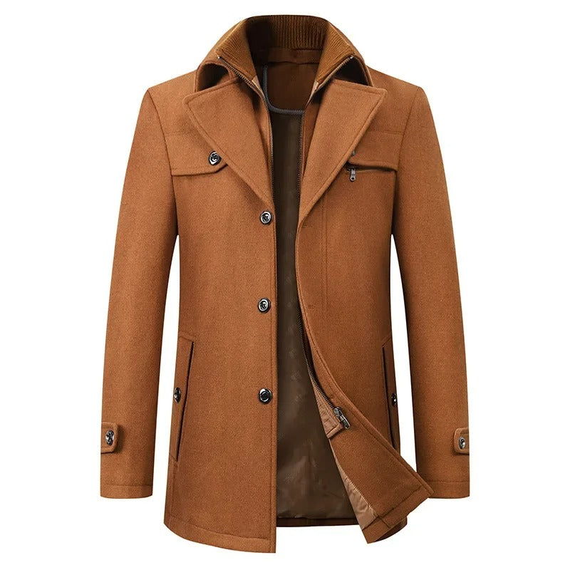 Elegante Winterjacke aus Wolle