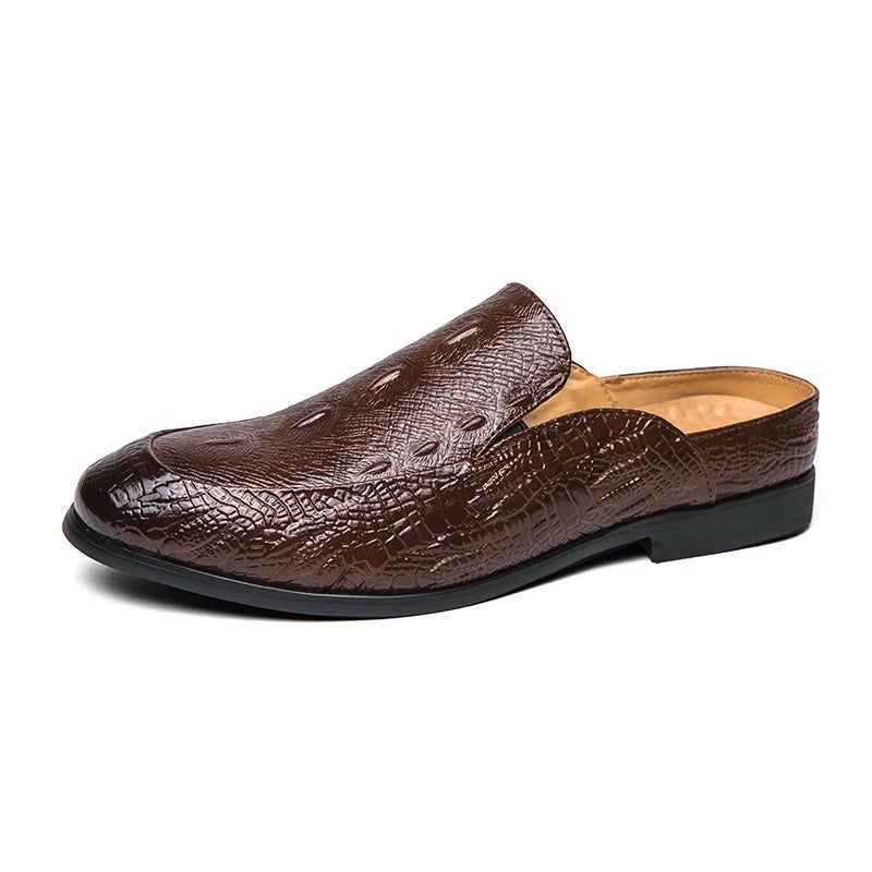 Elegante Kleiderschuhe mit Krokodilmuster