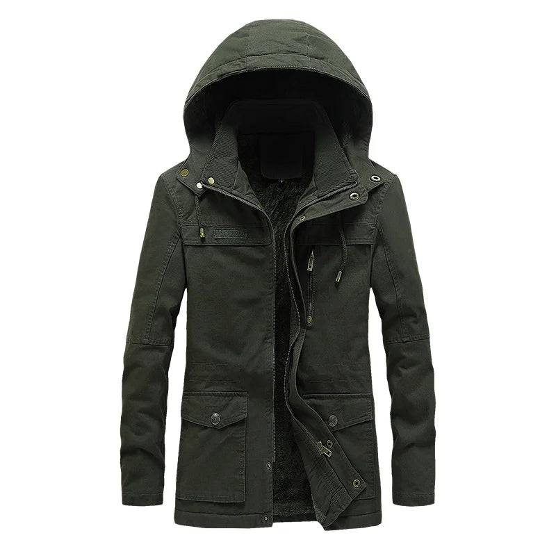 Lässige Winterjacke aus Baumwolle