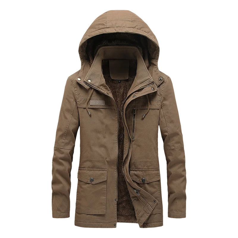 Lässige Winterjacke aus Baumwolle