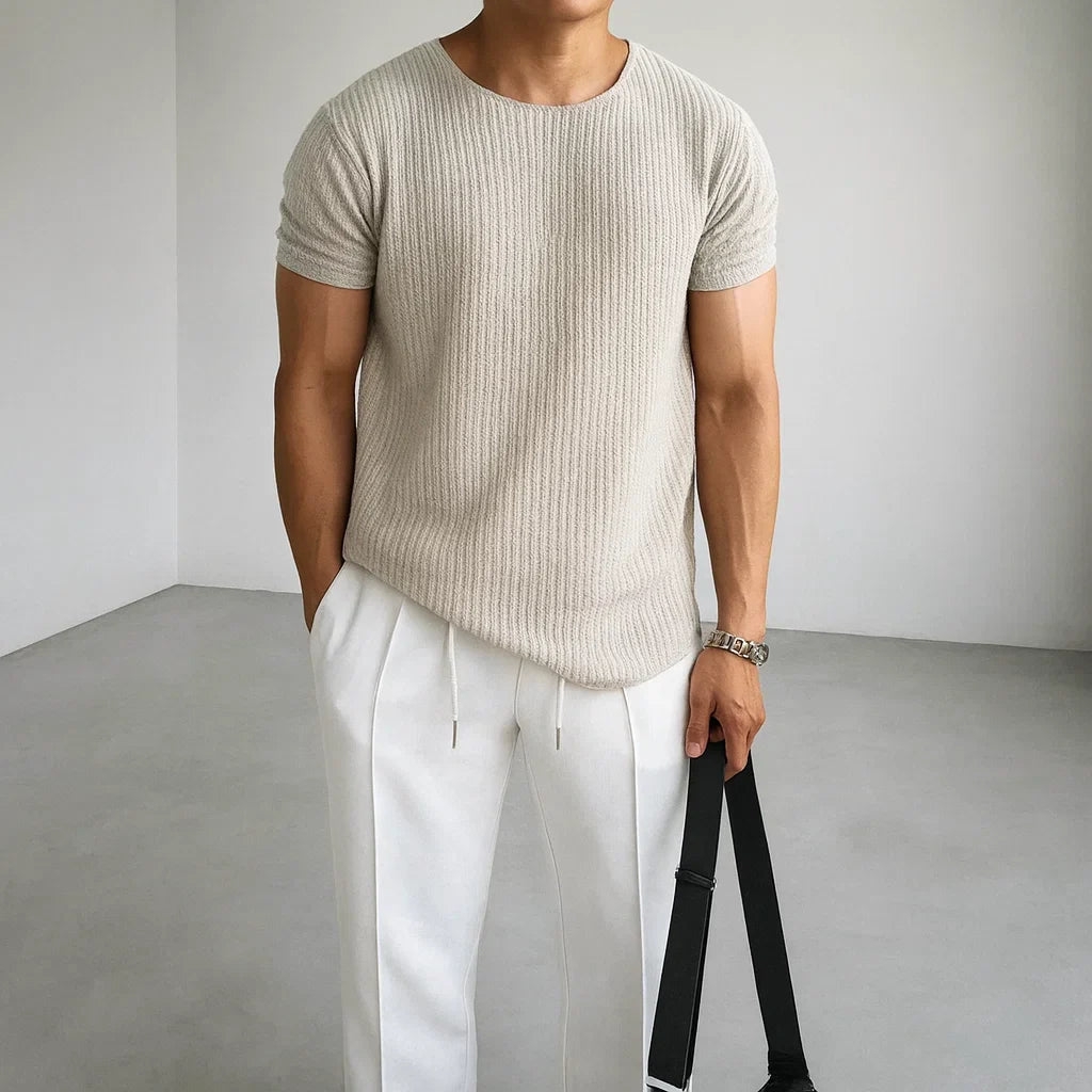 Elegantes Strick-T-Shirt