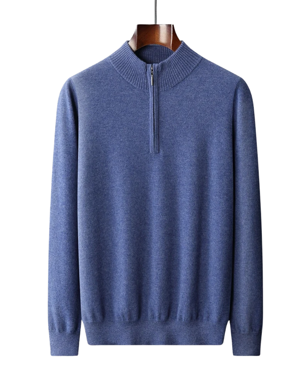 Florence Kaschmir-Pullover mit Reißverschluss