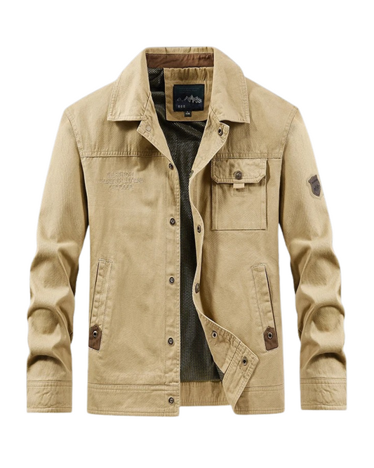 Windbreaker-Jacke aus Baumwolle
