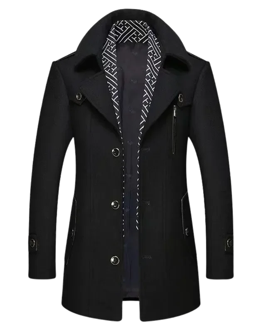 Eleganter Trenchcoat aus Wolle