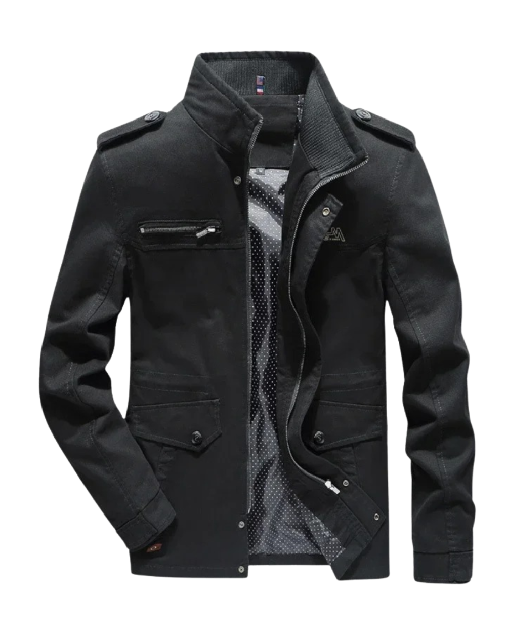 Elegante Cargo-Jacke aus Baumwolle