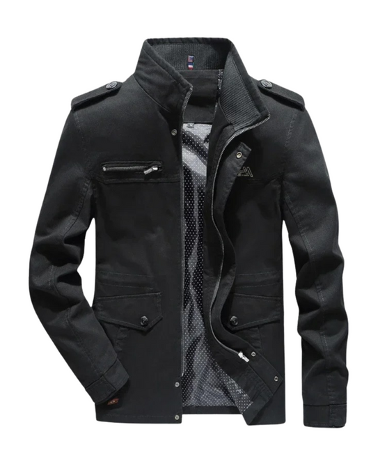 Elegante Cargo-Jacke aus Baumwolle