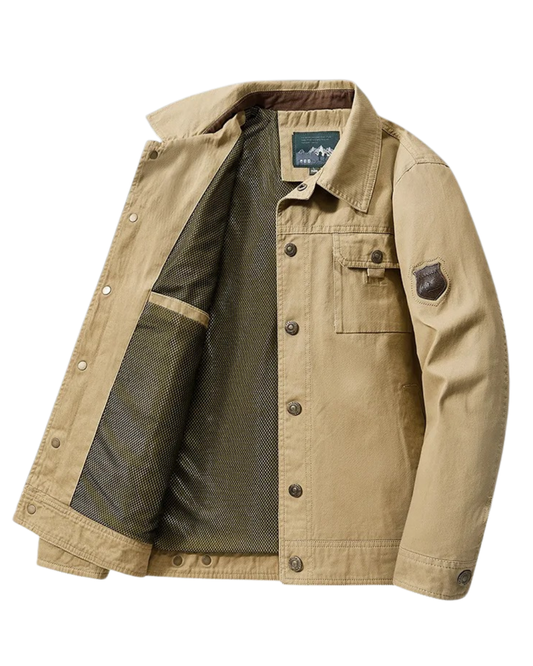 Elegante Windbreaker-Jacke aus Baumwolle