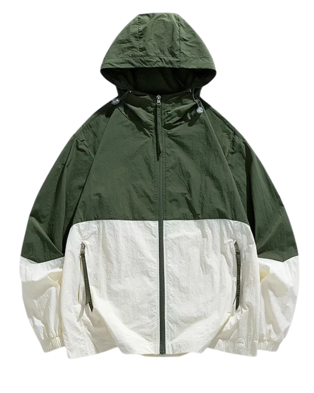 Windbreaker-Jacke mit Kapuze