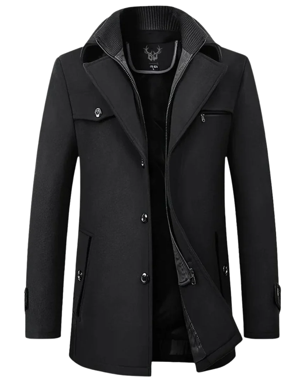 Eleganter Wollmantel