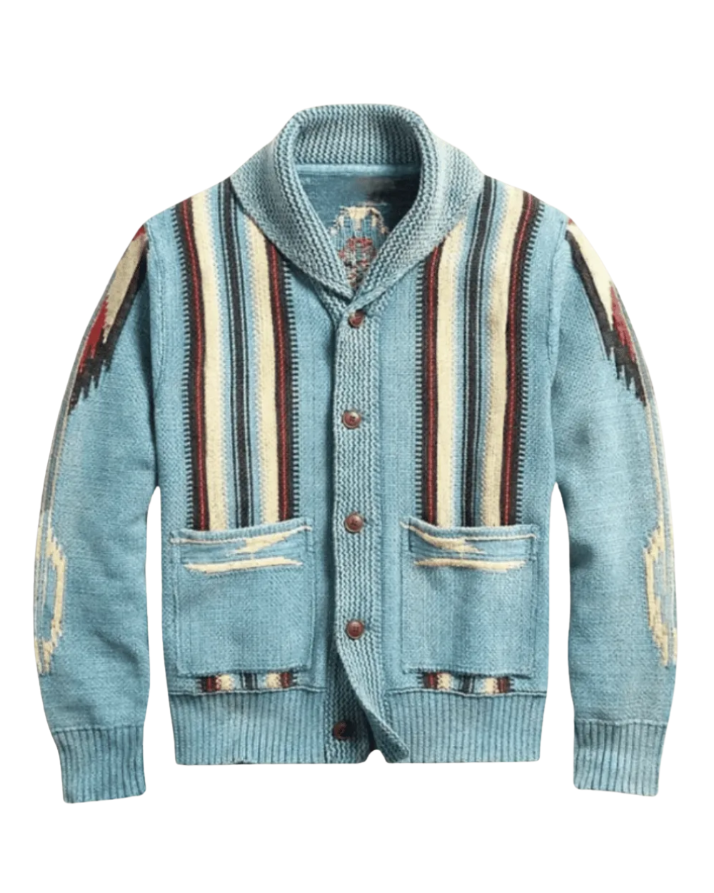 Elegant gewebter Wollcardigan