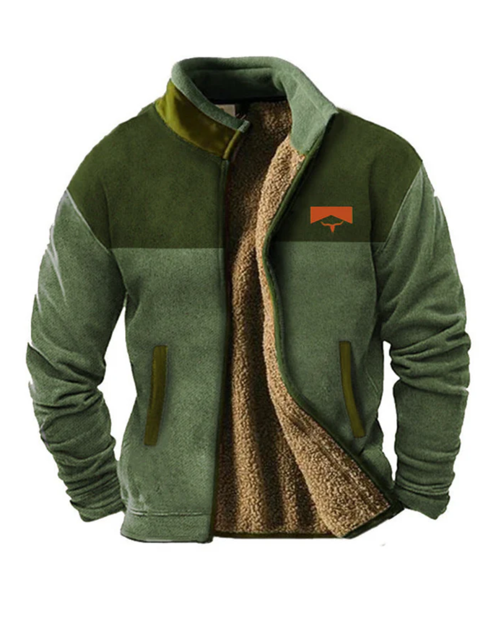 Vintage Jacke mit Reißverschluss