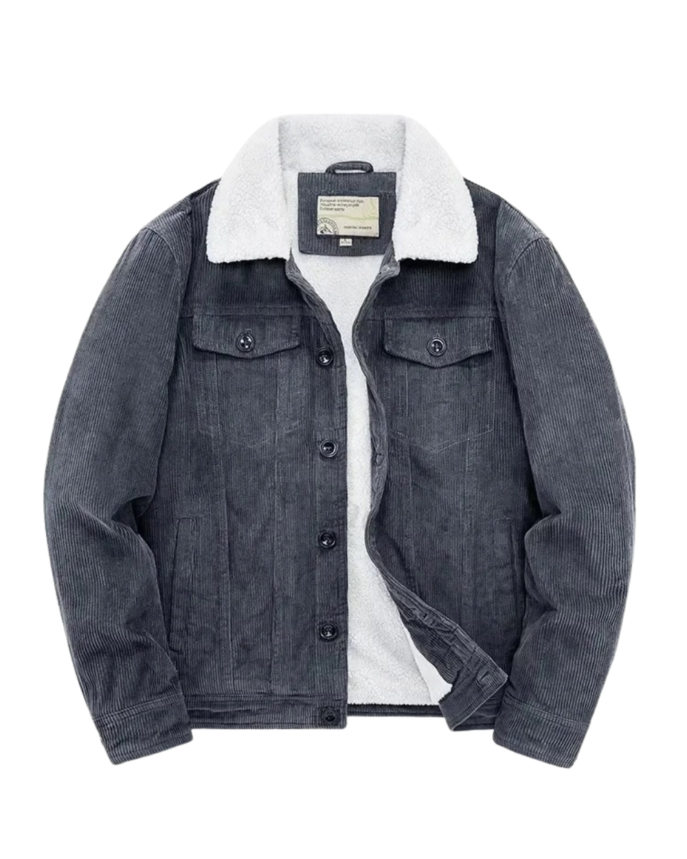 Cordjacke mit Kaschmir-Futter
