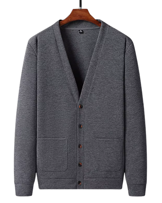 Elegante Strickjacke mit V-Ausschnitt