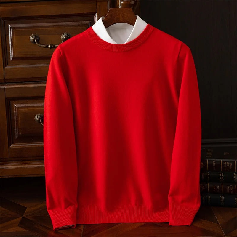 Eleganter Pullover aus Wolle