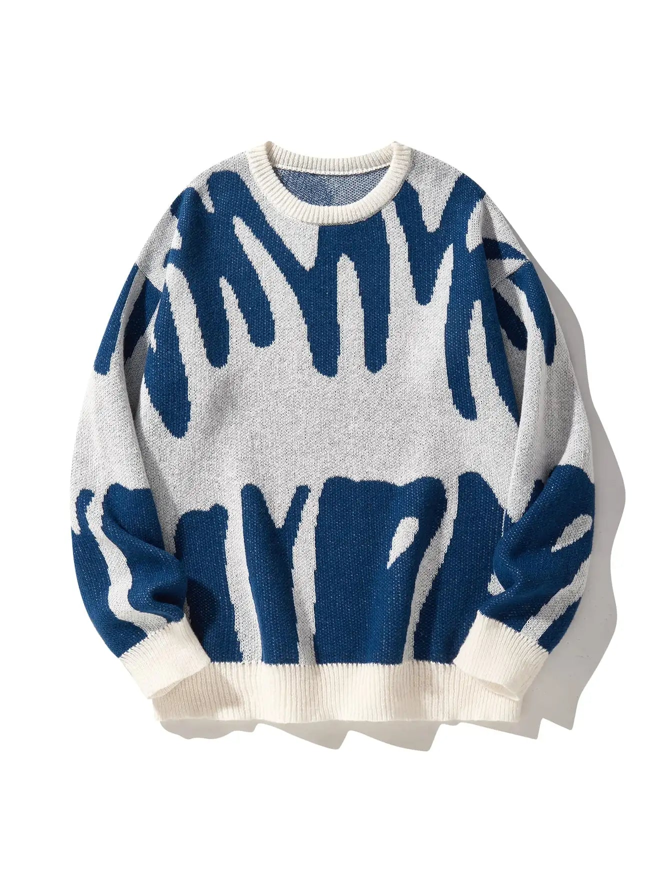 Elegant gemusterter Pullover