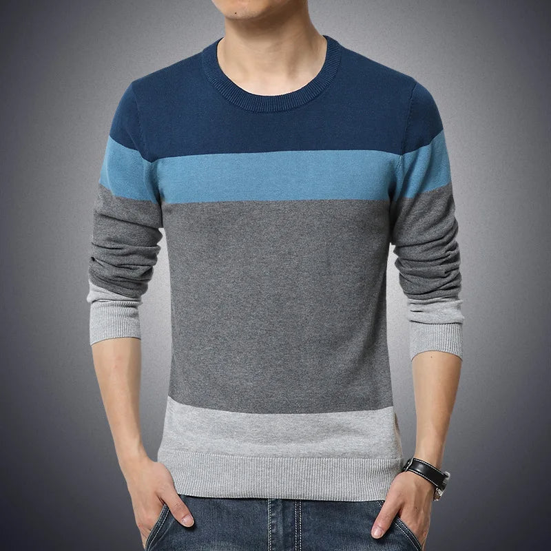 Lässiger Herrenpullover aus Baumwolle