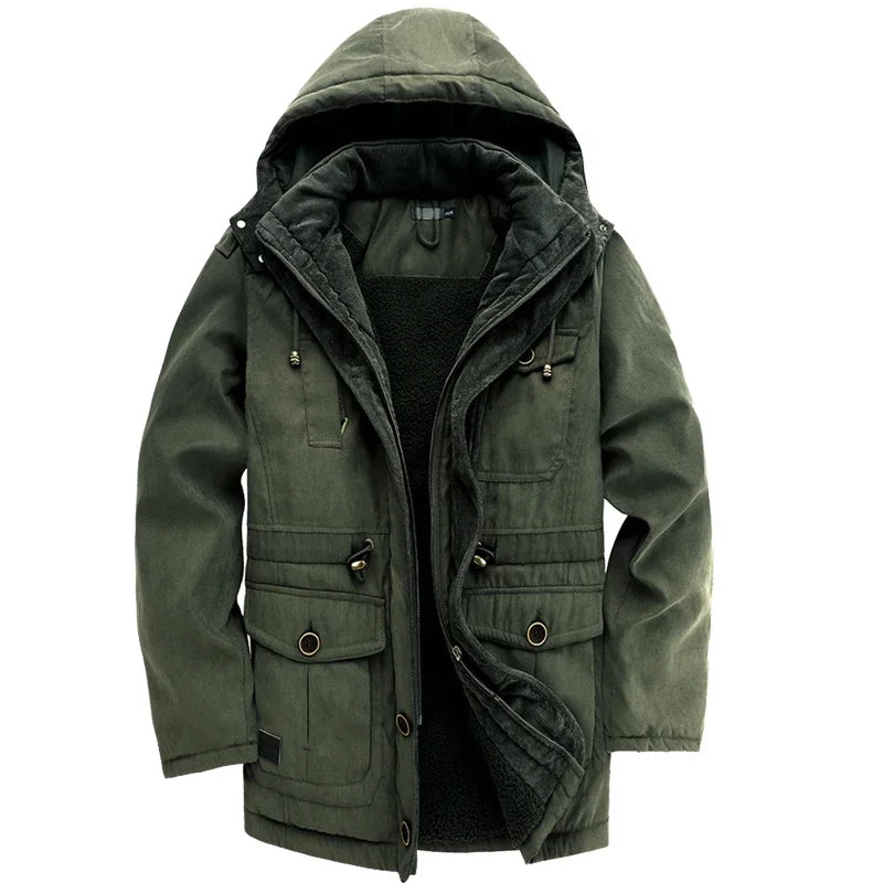 Elegante wattierte Outdoor-Jacke