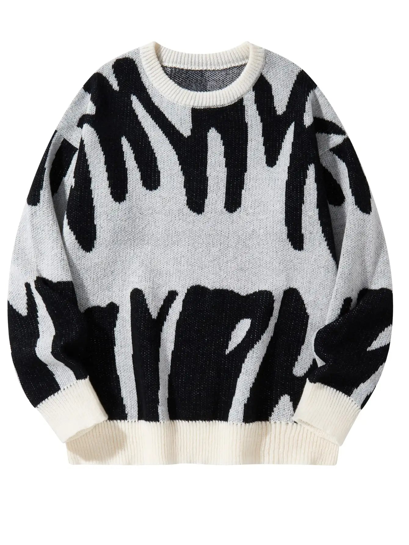 Elegant gemusterter Pullover