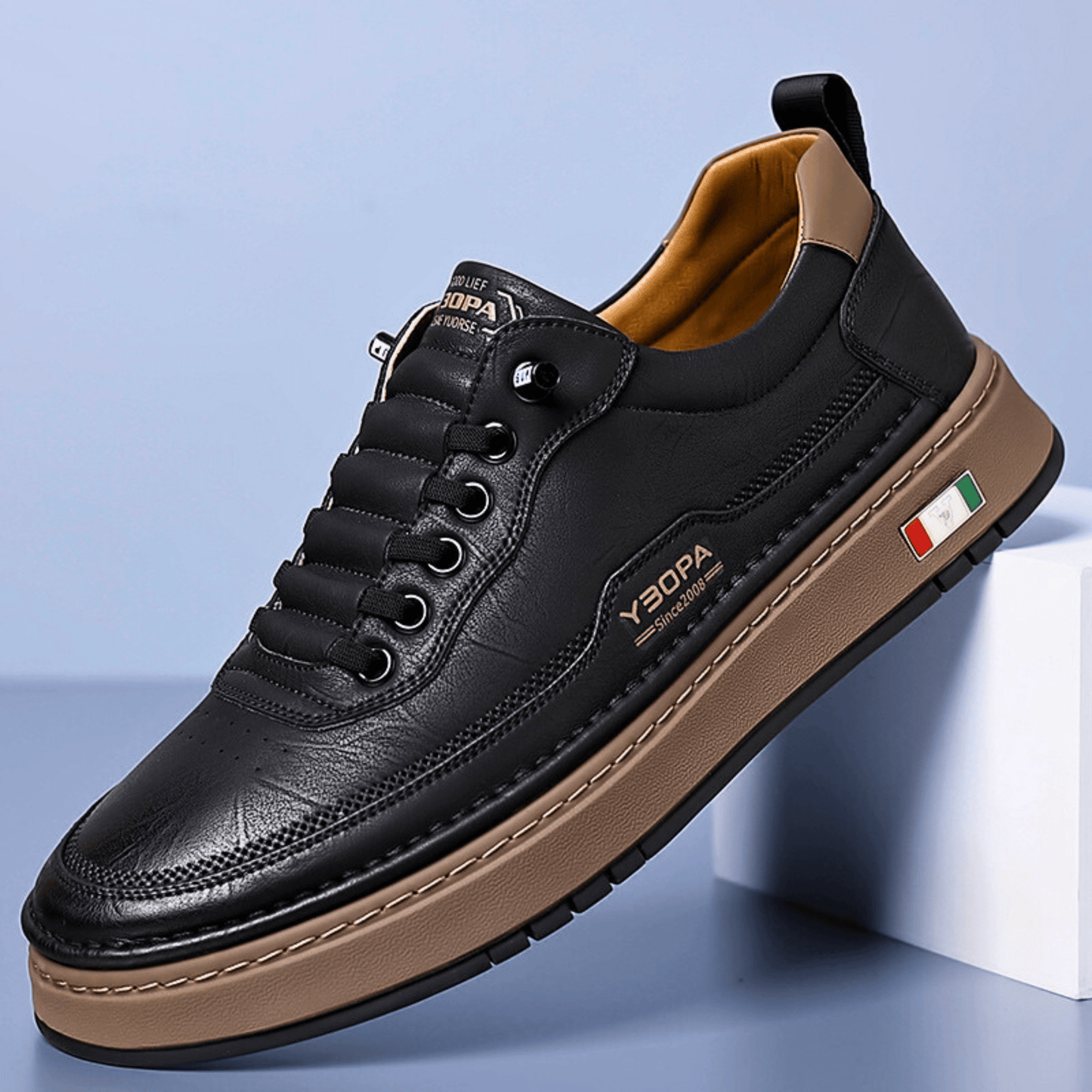 Italienische Leder-Sneakers