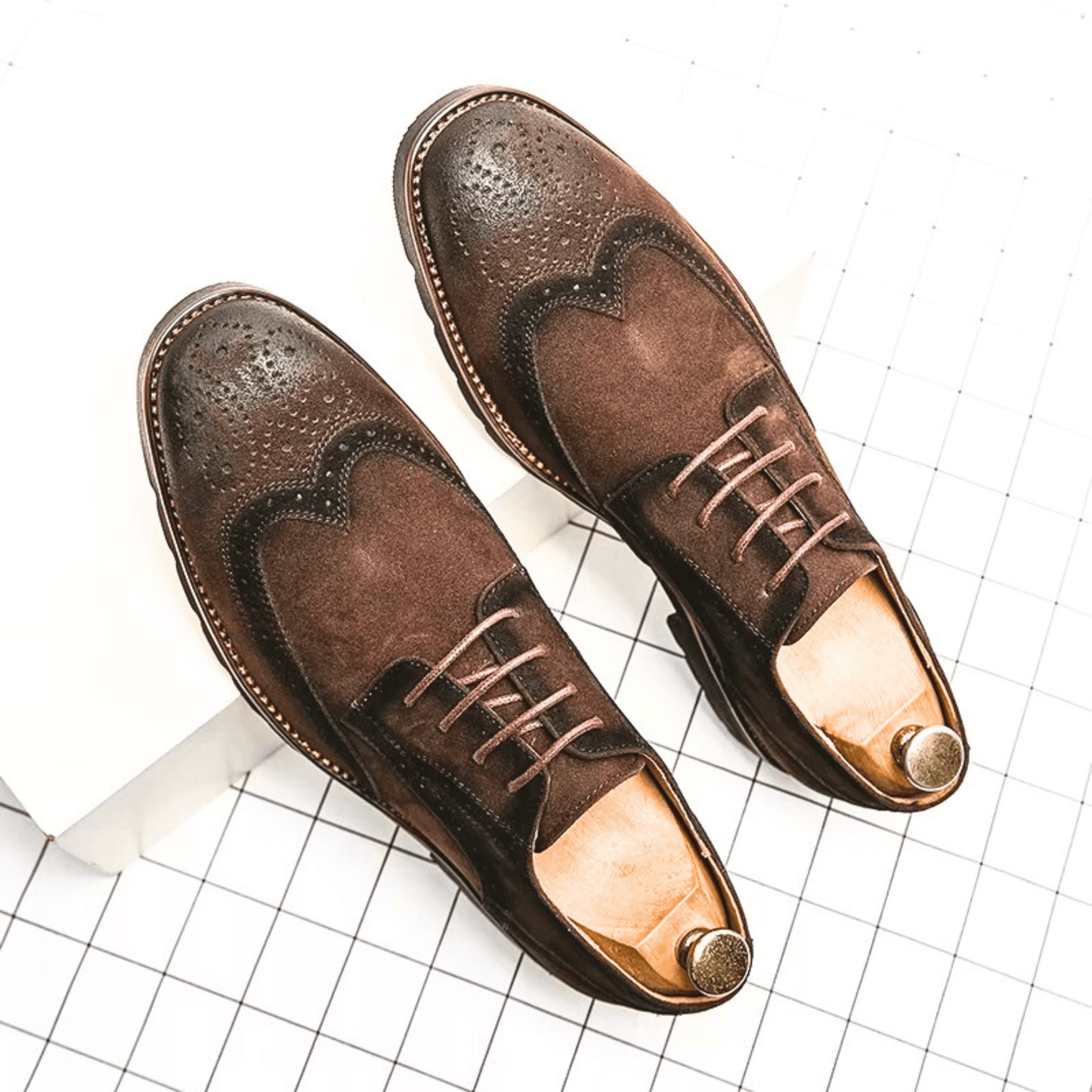 Wildleder-Oxford-Schuhe